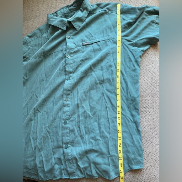 Columbia Men's Blue Shirt button down short sleeve XL - Picture 7 of 7